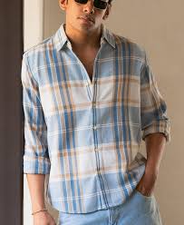 Multicolour Structured Checked Shirt