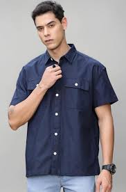 Wine Check Shirt With Pockets