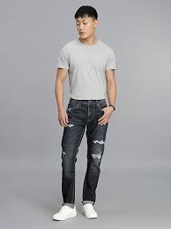Dk Blue 5 Pocket Low-Rise Ankle Length Jeans