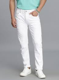 White 5 Pocket Low-Rise Ankle Length Jeans
