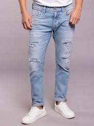 Dk Blue 5 Pocket Low-Rise Ankle Length Jeans