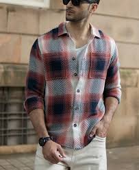 Multicolour Twill Checks Shirt