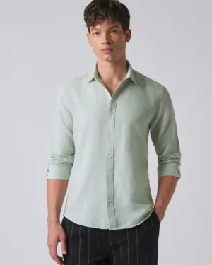 Sage Green Linen Shirt