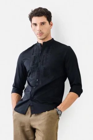 Mandarin Pintek Luxe Shirt
