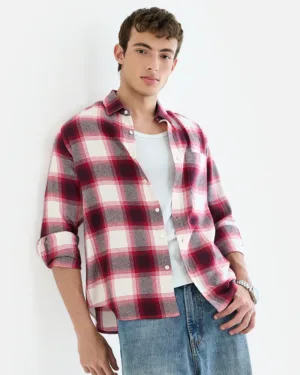 Premium 100% Cotton Regular Fit Checked Shirt