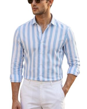 Men's Striped Cotton Shirt