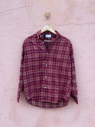 Men's Maroon Checked Casual Shirt | Premium Cotton | Full Sleeve | Relaxed Fit