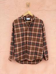 Men's Brown Checked Casual Shirt | Premium Cotton | Full Sleeve | Relaxed Fit